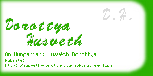 dorottya husveth business card